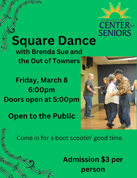 Square Dance - Friday, March 8, 2024 - Muskingum County Center for Seniors